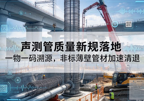 怀仁声测管质量新规落地，一物一码溯源，非标薄壁管材加速清退